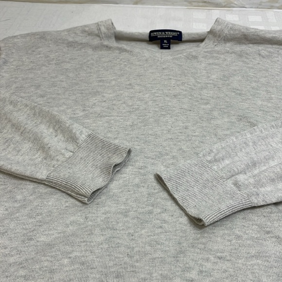 Bowen & Wright V Neck Wool Blend Sweater Men's Size XL - Picture 7 of 10